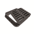 Grille plate carrée en composite avec cadre pour eaux pluviales - KIO 500 C250 - 525 x 525 mm