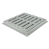 Grille avec cadre pour collecte des eaux de ruissellement - Nicoll - Gris clair - 250 x 250 mm