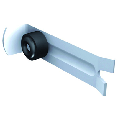 Butoir à sceller avec tampon amortisseur