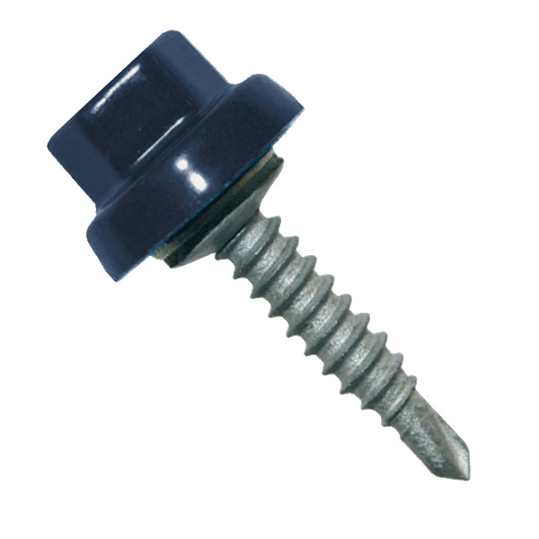 Vis bac acier Ardoise RAL5008 - Zacrovis Bois TH12 - 6,3 MM x 22,0 MM - Boîte de 25