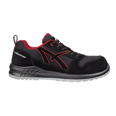 Chaussure sécurité basse pour hommes S3 SRC Clifton Low Albatros - Noir et rouge - Taille 47