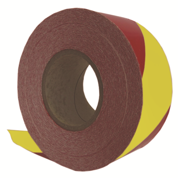 RUBAN ROUGE/BLANC destiné à sécuriser les chantiers