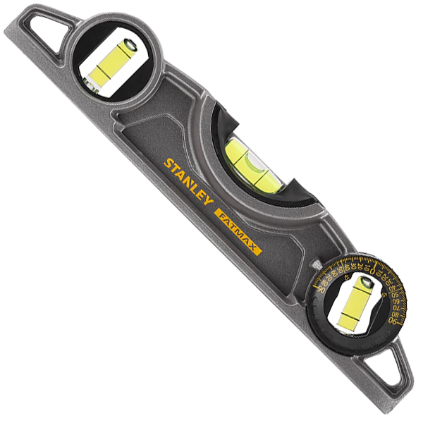 Niveau à bulle Stanley Torpedo Fatmax Pro magnétique 3 fioles 25 cm