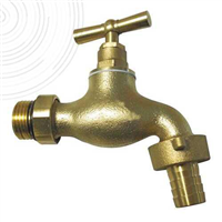 Robinet de puisage orientable à potence - Poignée plate - Mâle 1/2" Sortie 3/4