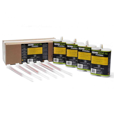Colle Derbitech FA pour panneau isolant sur toiture-terrasse - 4 cartouches de 1,5 l avec canules