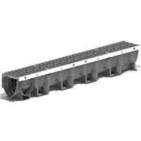 CANIVEAU PP 200MM GRILLE FONTE D400 L1M