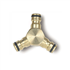 Raccord automatique Y de dérivation pour tuyaux arrosage 19 mm - Triple mâle - Fitt - Laiton