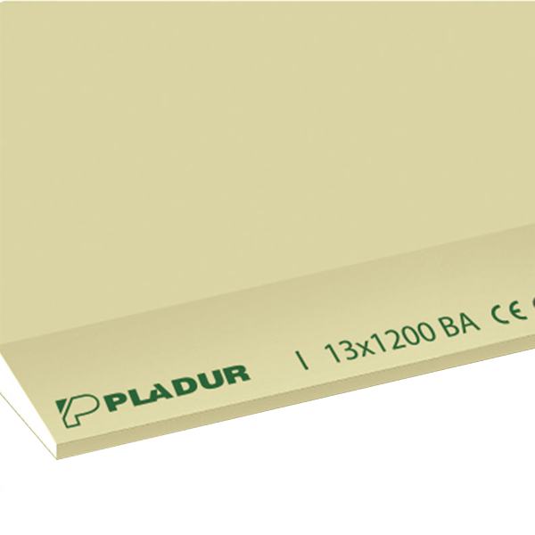Plaque de plâtre haute dureté Pladur I BA13 - 2,70 M x 1,20 M - ép. 12,5 MM