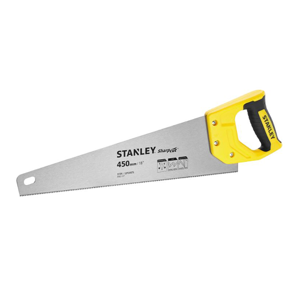 Scie égoïne Sharpcut Stanley lame acier 11 dents/pouce 450 mm