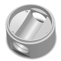 Fond regard EU PRO Ø1000 - Entrée 0° (Passage direct) pour 400 PVC/400 FTE - NF