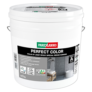 Colle et joint à carrelage Perfect Color Parexlanko pour pièce humide - Gris perle - 5 KG