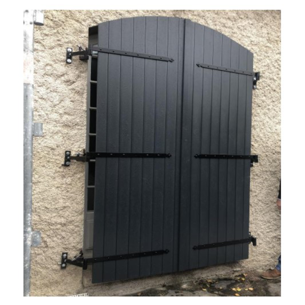 Corps de gond déporté pour isolation extérieure de 60 à 160 mm - Clavette Ø 14 mm - Acier noir