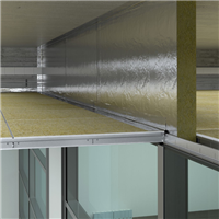 Panneau laine de roche pour isolation acoustique en plénum - Acoustimass Rockfon - 600 MM x 1200,0 MM - ép.80,00 MM