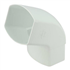 Coude à 67°30 Nicoll CM6GT pour tube de descente de gouttière ovoïde de 105 x 76 mm - Techtan Blanc