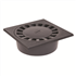 Siphon de cour carré pour recueillement ruissellement eau 25 x 25 cm - SC891 Nicoll - PVC anthracite