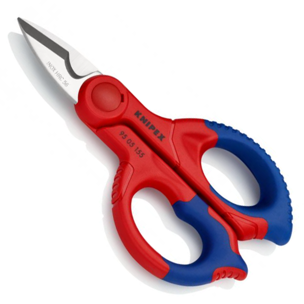 Ciseaux d'électricien Knipex - Longueur 155 mm - Tranchants en inox