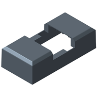 Cache pour platine de fixation de poteau Stronger - Anthracite RAL7016