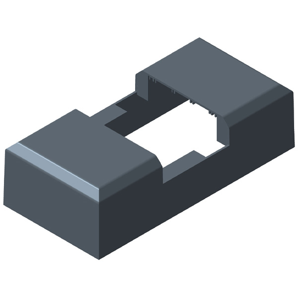 Cache pour platine de fixation de poteau Stronger - Anthracite RAL7016