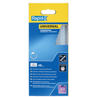 Colle stick en bâton multi-usages Rapid - Longueur 190 mm Ø 12 mm - Transparent - Boîte de 48