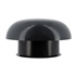 Chapeau de ventilation rond Nicoll - Diamètre 204 mm - Sortie 125 mm - Avec moustiquaire - PVC anti-UV - Anthracite