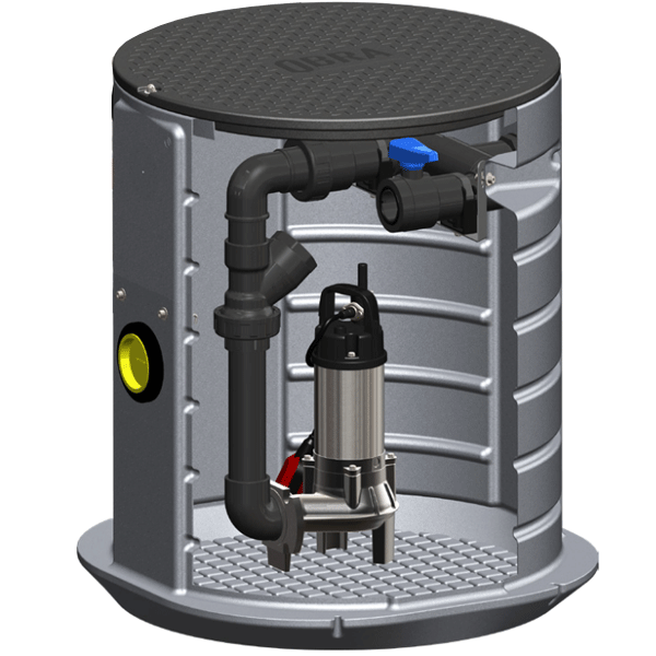 Poste de relevage eaux chargées PR370 - Volume 370 L - Hauteur 92 cm