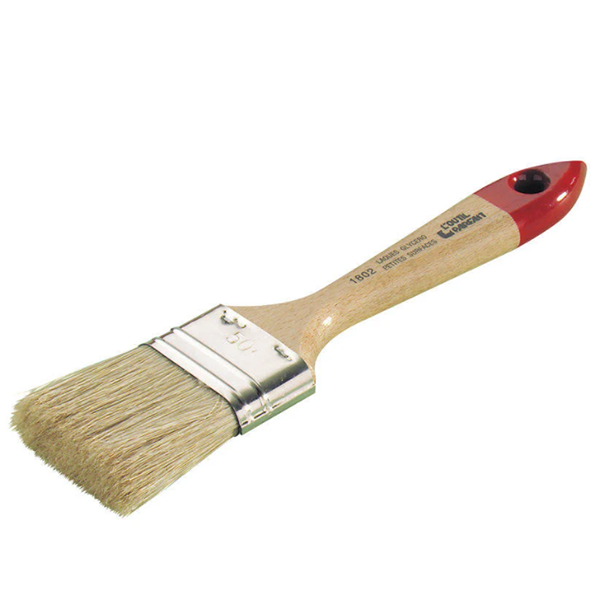 Pinceau brosse plate épaisse L'Outil Parfait n°40 sortie 50 mm soie et synthétique
