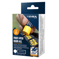 Boîte de 12 craies de marquage universels blanches - Diamètre 15 mm - Longueur 90 mm