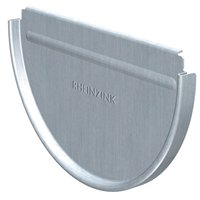 Talon emboîtable en zinc naturel Rheinzink pour gouttière demi-ronde de développé 250 MM