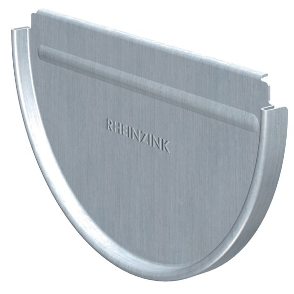 Talon emboîtable en zinc naturel Rheinzink pour gouttière demi-ronde de développé 250 MM