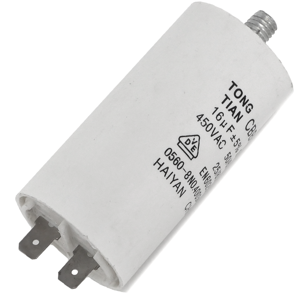 Condensateur de démarrage pour bétonnières Obra de 160 litres et 180 litres - 450 Vac - 16 µF