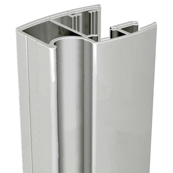 Poignée pour porte de placard coulissante Mantion Picostar 18 - alu anodisé - longueur 280 cm  - lot de 2