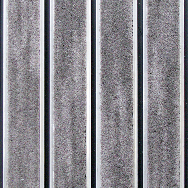 Tapis d'accueil antidérapant Dinac Aravis JF13 REPS à structure fermée et jonction PVC - hauteur 17,0 MM