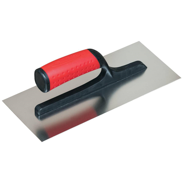 Platoir inox lisse Taliaplast monture polyamide renforcée de fibre de verre 28 x 12 cm