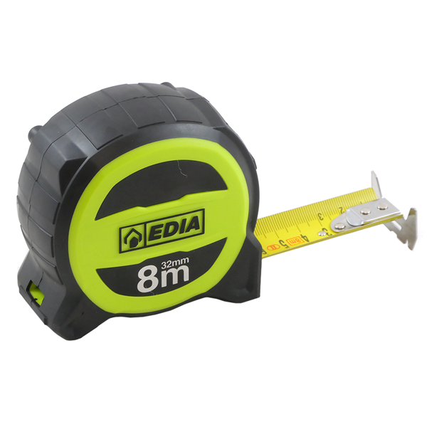 Mètre ruban XL Edia marquage double face - 32 mm x 8 mètres