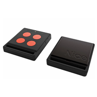 Télécommande radio ECCO5 pour tout type de motorisation - Nice Home - Noir et orange