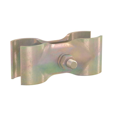 Collier de serrage anti-vandalisme pour clôture mobile de chantier - Dimensions 130 x 55 x 16 mm