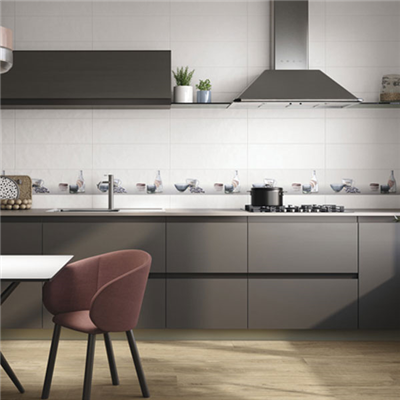 Faïence murale pour cuisine et salle de bain - Stay - 20,0 cm x 60,0 cm - ép. 8,00 mm - Blanc