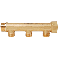 Collecteur MF 3/4"-2+1 dérivation 1/2"Entraxe 50mm- corps 26mm