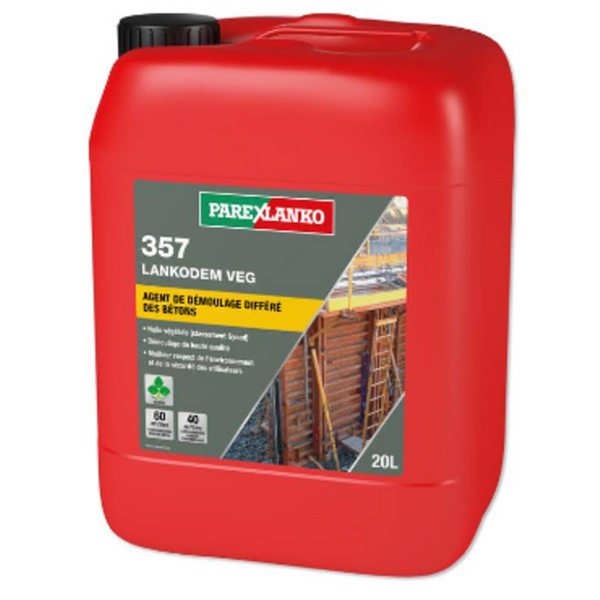 Agent de démoulage différé des bétons LANKODEM VEG 357 - 20 LTR
