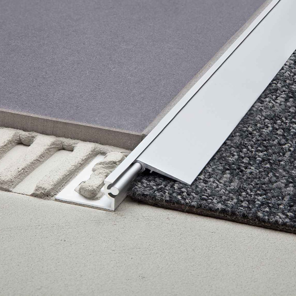 Profilé de transition réglable Schlüter Reno-VT - alu naturel anodisé mat - longueur 2,50 M