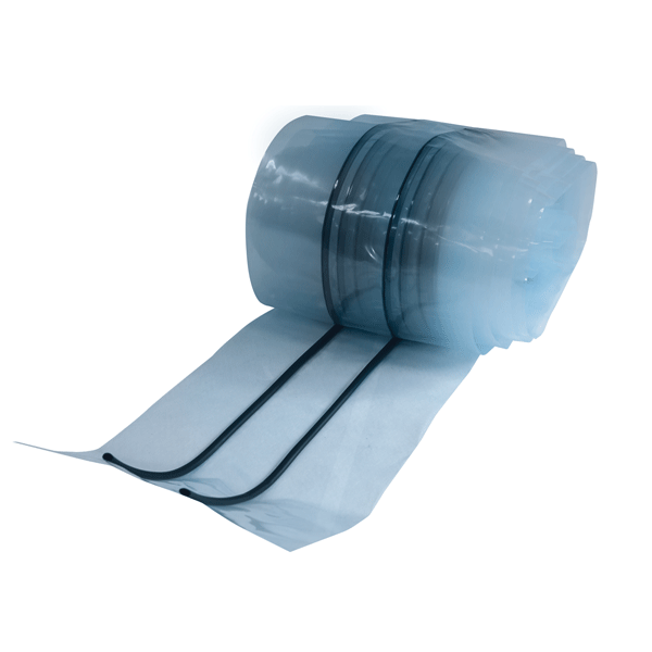 Bande d'arase polyéthylène transparent avec 2 boudins en EPDM de diamètre 10 mm - Largeur 35 cm - Longueur 20 ml