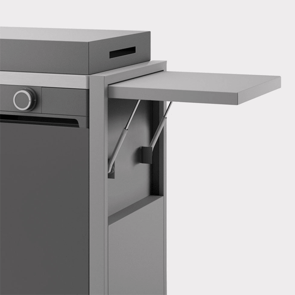 Chariot acier fermé pour plancha Forge Adour Modern 60