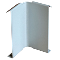 Angle rentrant clipsable pour profilé de finition terrasse Jouplast - Haut. 70,00 mm - Gris aluminium