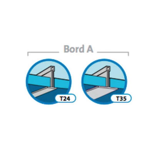 Dalle plafond acoustique Tonga Therm A - bords droits - ép. 77,00 MM - 60,0 CM x 60,0 CM - Blanc
