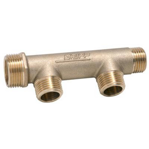 Collecteur de distribution chantier à portée plate mf3/4" - 4 sorties en 1/2