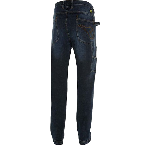 Jean de travail femme Diadora Stone Plus pantalon bleu délavé denim - Taille XS