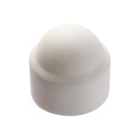 Cache écrou hexagonal en polyéthylène blanc pour vis tête H en M12 clé de 19 - boîte de 100
