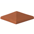 Chapeau de pilier à pointe de diamant Terreal CP01 en terre cuite Rouge - 30 x 30 cm