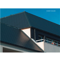 Ardoise en fibres-ciment - surface lisse bords droits - Dolmen - Noire - 30 CM x 60 CM