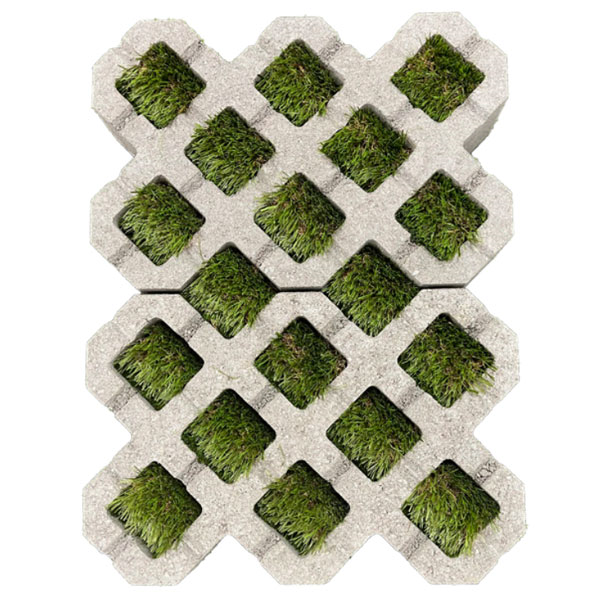 Pavé drainant en béton Obradrain pour zones carrossables ou piétonnes - 50 x 33 x 10 cm